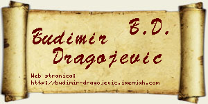 Budimir Dragojević vizit kartica